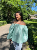 Satijnen Off-Shoulder Top